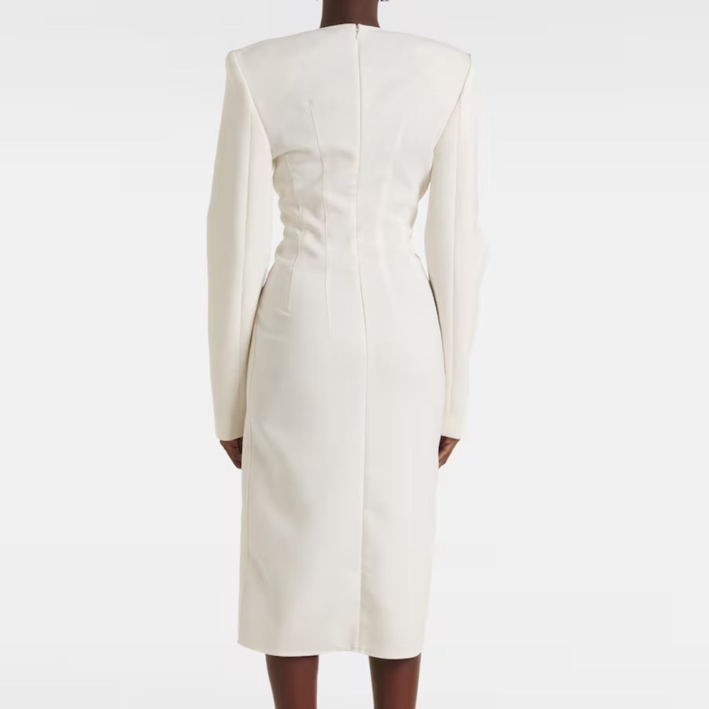 STELLA MCCARTNEY Wool Midi Dress Size 36 - Picture 5 of 16